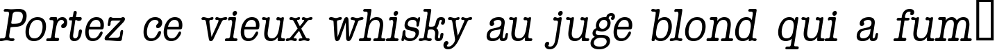 Пример написания шрифтом a_OldTyperNr Italic текста на французском