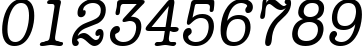 Пример написания цифр шрифтом a_OldTyperNr Italic
