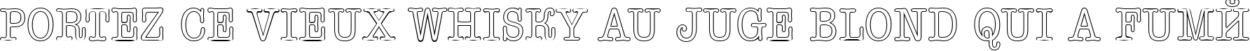 Пример написания шрифтом a_OldTyperTitulNrOtl текста на французском