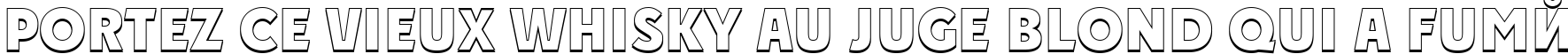 Пример написания шрифтом a_PlakatTitul3D ExtraBold текста на французском