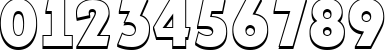 Пример написания цифр шрифтом a_PlakatTitul3D ExtraBold