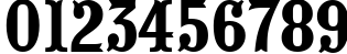 Пример написания цифр шрифтом a_PresentumNr