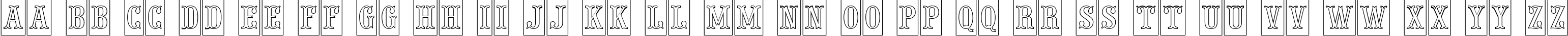 Пример написания английского алфавита шрифтом a_PresentumNrCmOtl