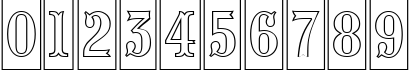 Пример написания цифр шрифтом a_PresentumNrCmOtl