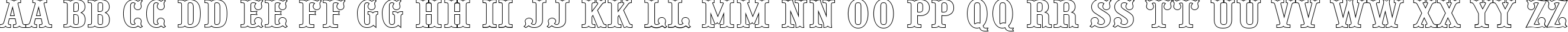 Пример написания английского алфавита шрифтом a_PresentumOtl