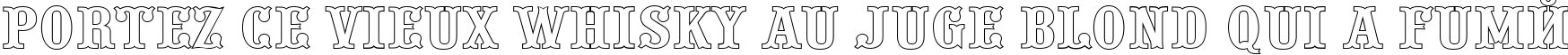 Пример написания шрифтом a_PresentumOtl текста на французском