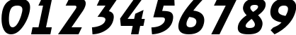 Пример написания цифр шрифтом a_RewinderDemi Italic