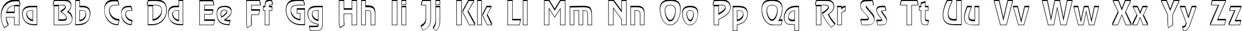 Пример написания английского алфавита шрифтом a_RewinderDemiSh