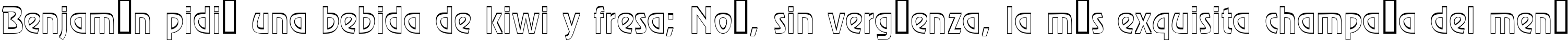Пример написания шрифтом a_RewinderDemiSh текста на испанском