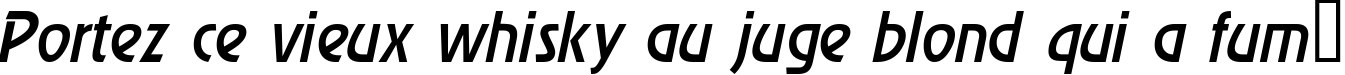 Пример написания шрифтом a_RewinderMedium Italic текста на французском