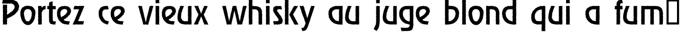 Пример написания шрифтом a_RewinderRgh текста на французском