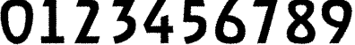 Пример написания цифр шрифтом a_RewinderRgh