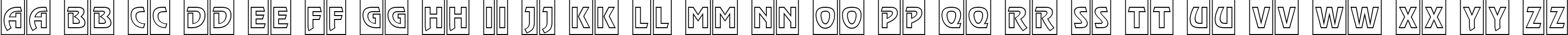 Пример написания английского алфавита шрифтом a_RewinderTitulCmOtl