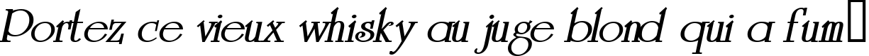 Пример написания шрифтом a_Romanus BoldItalic текста на французском