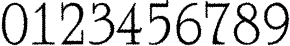 Пример написания цифр шрифтом a_RomanusTitulRg