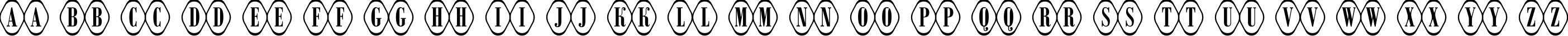 Пример написания английского алфавита шрифтом a_RombyRndOtl