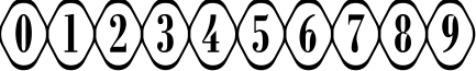 Пример написания цифр шрифтом a_RombyRndOtl