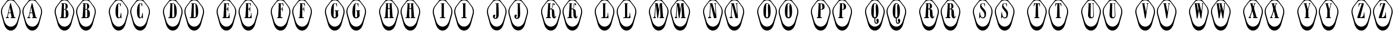 Пример написания английского алфавита шрифтом a_RombyRndOtlDn3D