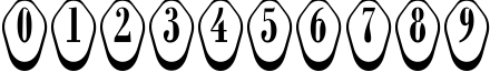 Пример написания цифр шрифтом a_RombyRndOtlDn3D
