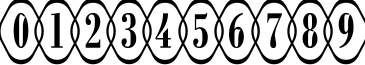 Пример написания цифр шрифтом a_RombyRndOtlOvl
