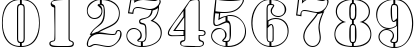 Пример написания цифр шрифтом a_SamperOtl