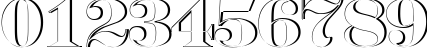 Пример написания цифр шрифтом a_SeriferTitulSh