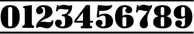 Пример написания цифр шрифтом a_SignboardTitulDcFr