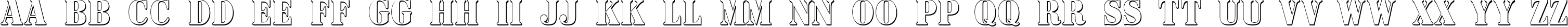 Пример написания английского алфавита шрифтом a_SignboardTitulNrSh