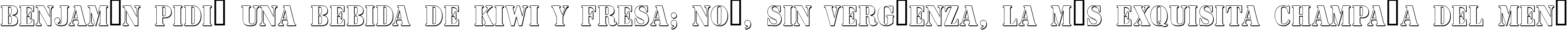 Пример написания шрифтом a_SignboardTitulNrSh текста на испанском
