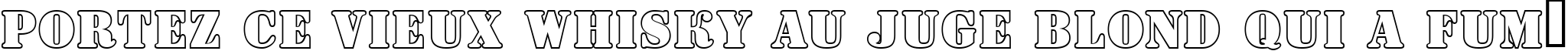 Пример написания шрифтом a_SignboardTitulOtl текста на французском