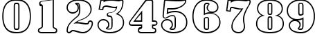 Пример написания цифр шрифтом a_SignboardTitulOtl