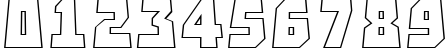 Пример написания цифр шрифтом a_SimplerPrspOtl