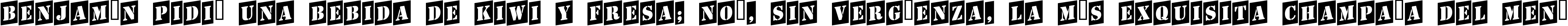Пример написания шрифтом a_StamperCmUp текста на испанском