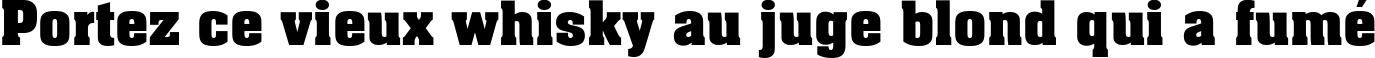 Пример написания шрифтом Aachen Bold Plain текста на французском