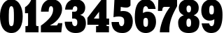 Пример написания цифр шрифтом Aardvark70n