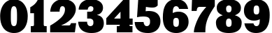 Пример написания цифр шрифтом Aardvark85