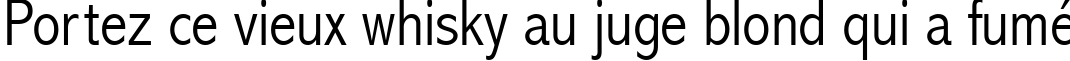 Пример написания шрифтом Abadi MT Condensed Light текста на французском