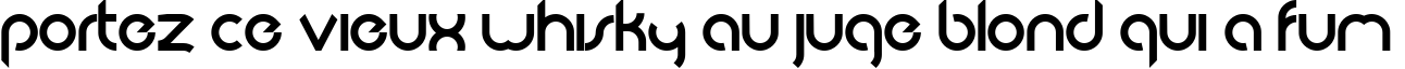 Пример написания шрифтом Abode Regular текста на французском