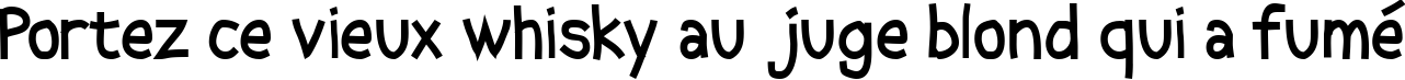 Пример написания шрифтом Abscissa Bold текста на французском