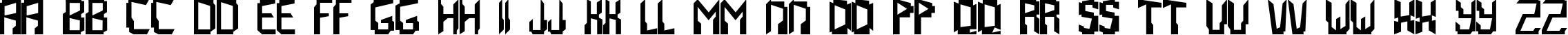 Пример написания английского алфавита шрифтом Abstrakt