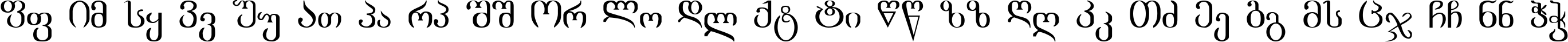Пример написания английского алфавита шрифтом acad
