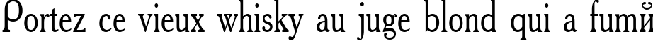 Пример написания шрифтом Academy_75n текста на французском
