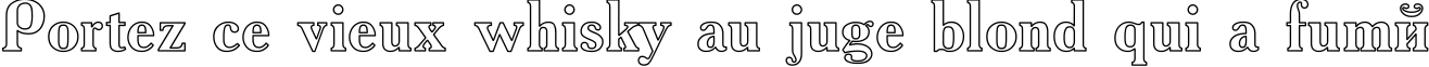 Пример написания шрифтом Academy Ho текста на французском