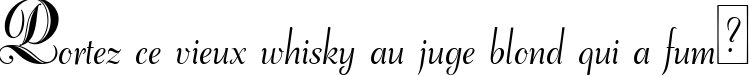 Пример написания шрифтом Adana script текста на французском