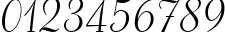 Пример написания цифр шрифтом Adana script