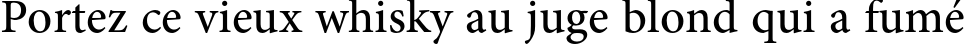 Пример написания шрифтом Adobe Arabic Regular текста на французском