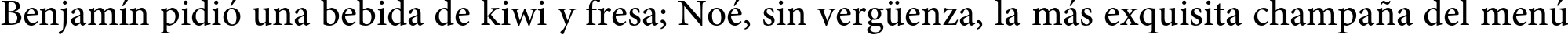 Пример написания шрифтом Adobe Arabic Regular текста на испанском