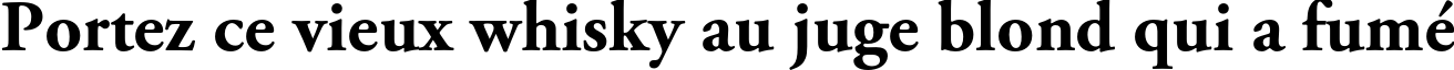 Пример написания шрифтом Adobe Garamond Pro Bold текста на французском