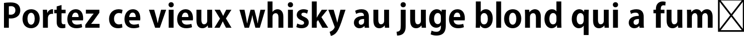 Пример написания шрифтом Adobe Gothic Std B текста на французском