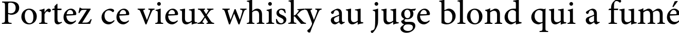 Пример написания шрифтом Adobe Hebrew Regular текста на французском